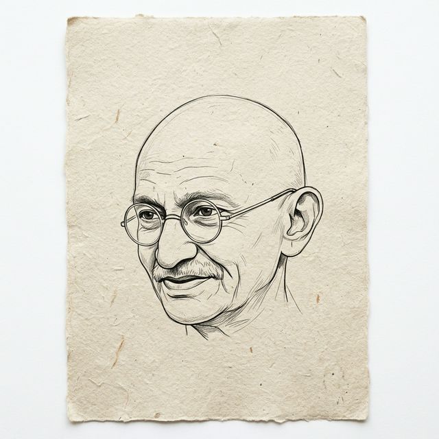 Mahatma Gandhi Sketch